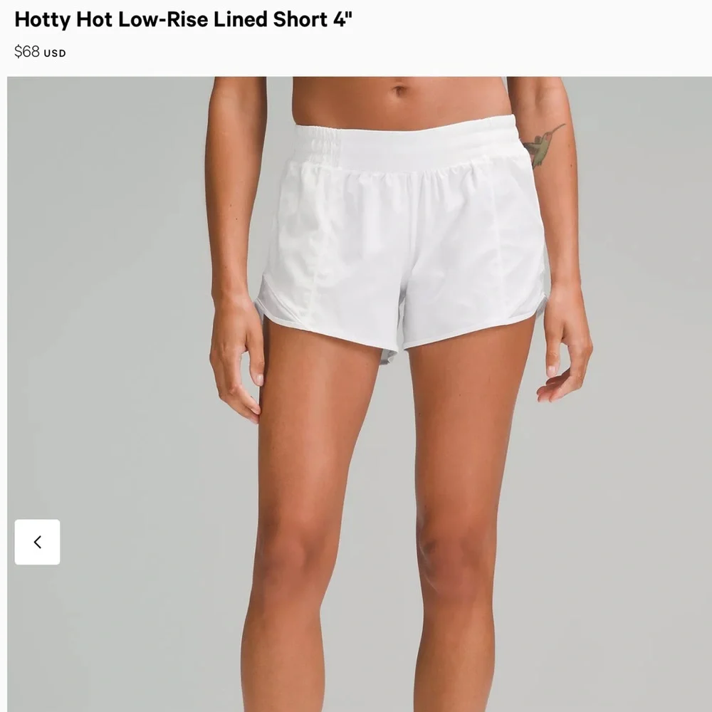 NWT lululemon Hotty Hot LR 4” Lined Short- 6 - Picture 1 of 15